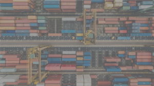 Cargo container yard