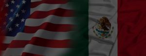 American and Mexican Flags